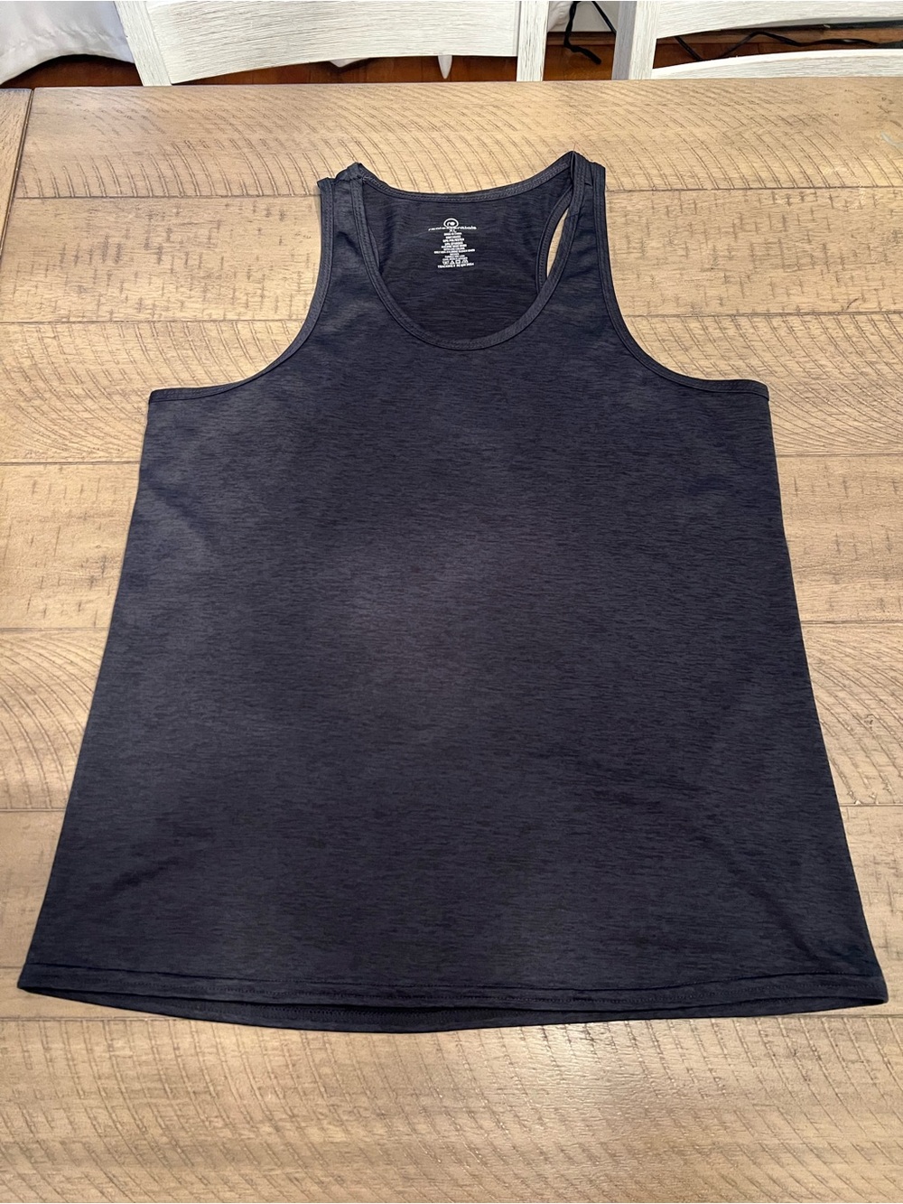 Real Essentials Black Scoop Neck Tank Top